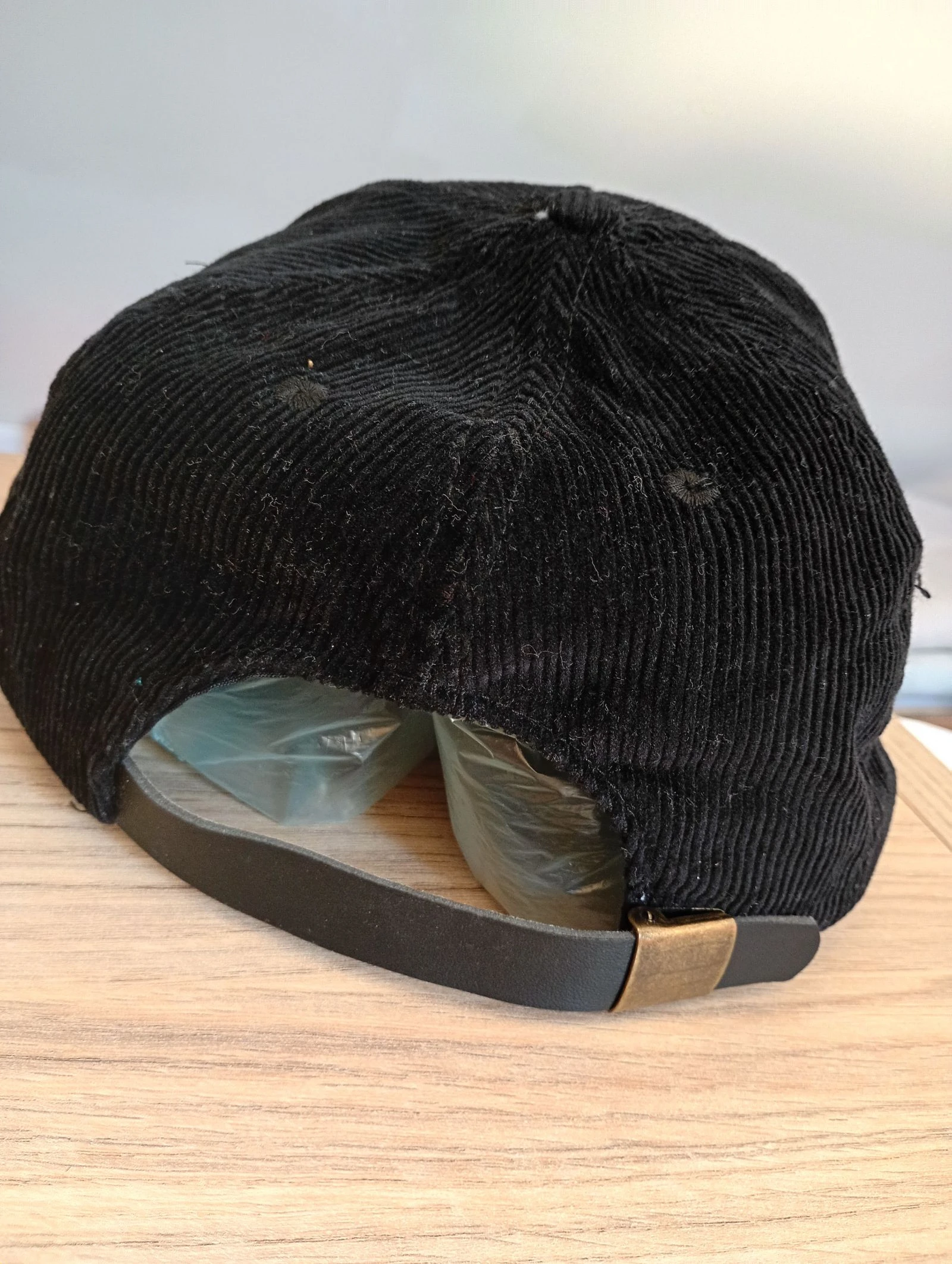 Vintage 90s snapback cap black velvet – photo 3